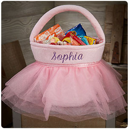 Pink Princess Tutu Personalized Plush Treat Bag