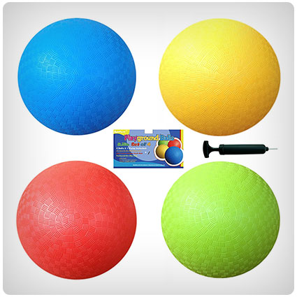 Playground Balls with 1 Hand Pump