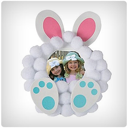 Pom-Pom Bunny Picture Frame Magnet Craft Kits