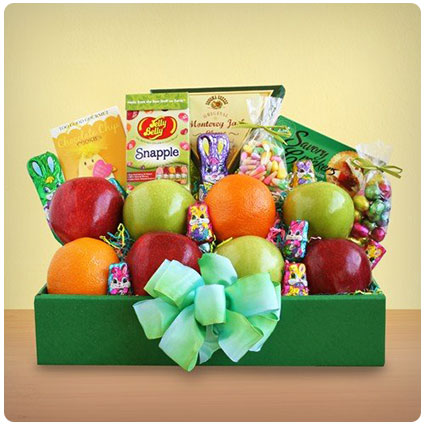 Spring Delights Fresh Fruit and Chocolates Easter Gift Box
