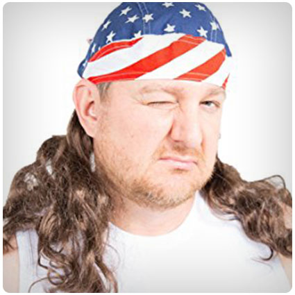 The Freebird Mullet Wig Skull Cap