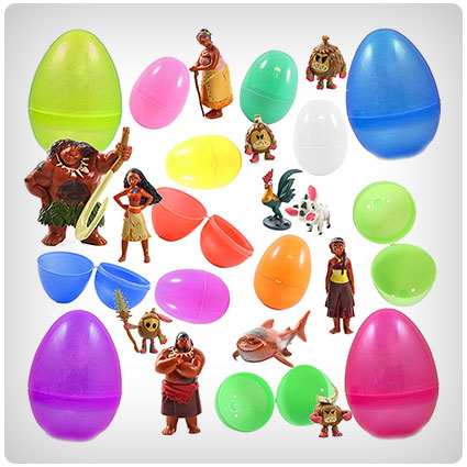 Toy Filled Easter Eggs With Disney Moana Figurines