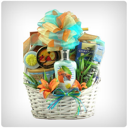 Tropical Breezes Spa Gift Basket for Women