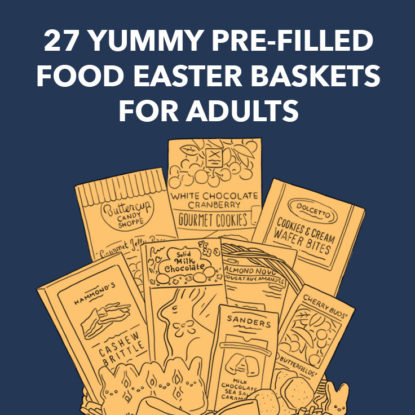 pre filled food easter baskets