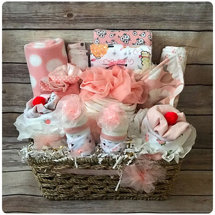 Baby Gift Basket by SewFarNorth