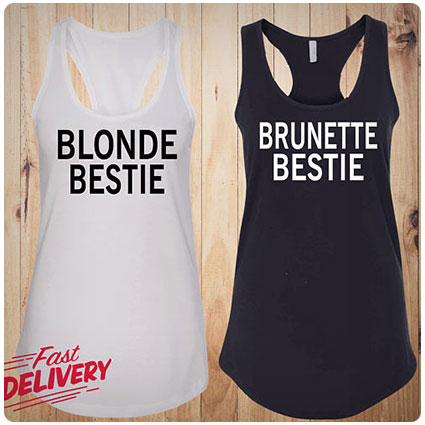 Brunette Blondie Best Friend Tanks
