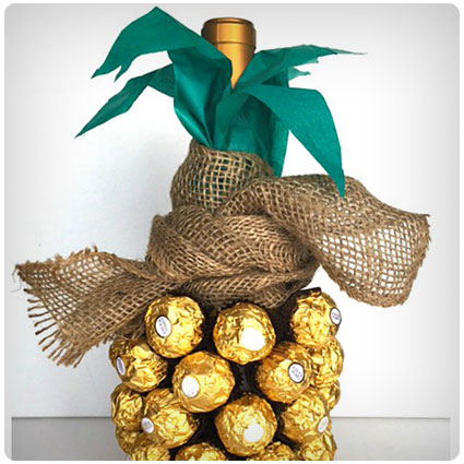 Diy Pineapple Wine Bottle Gift Tutorial