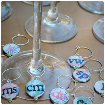 Easy DIY Personalized Bunco Wine Charms
