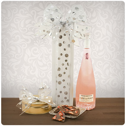 For You, Rosé & Strawberries Gift Basket