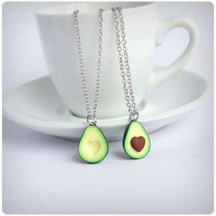 Green Avocado Bff Friendship Necklace