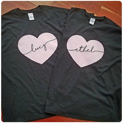 I Love Lucy Inspired Lucy And Ethel T-shirts