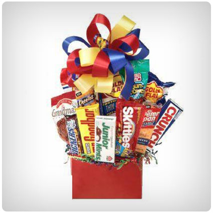 Junk Food Galore Gift Basket Idea