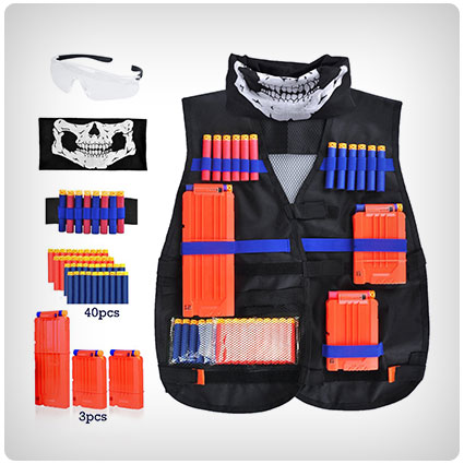 Kids Tactical Vest Kit for Nerf Guns