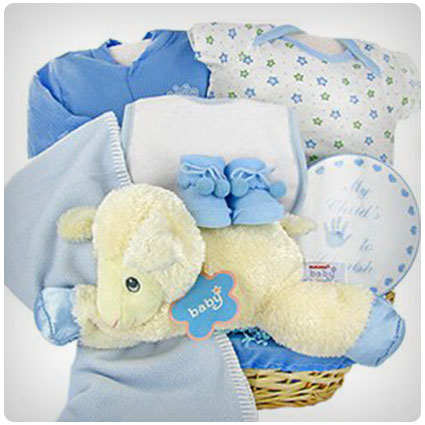 Lamby Nap Time Boy Gift Basket