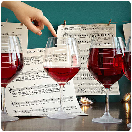 Major Scale Musical Wine Glasses