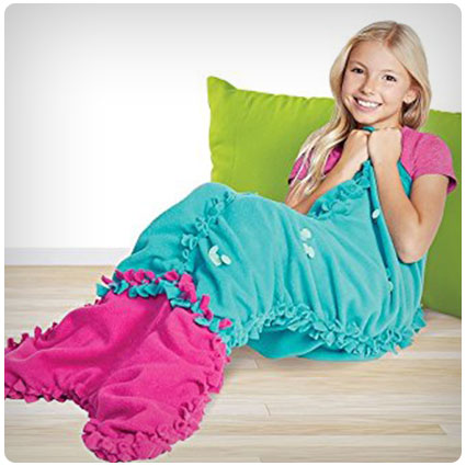 Make It Real Knot & Bling Mermaid Tail Blanket