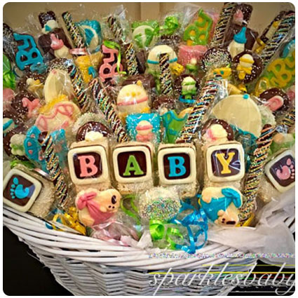 Nautical Baby Chocolate Basket