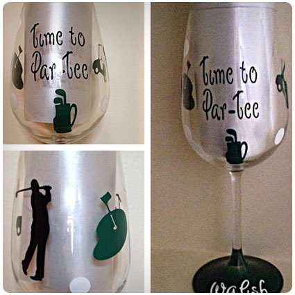 Personalized Wine Golf Glass