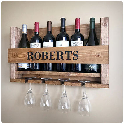 Personalized Wine Rack