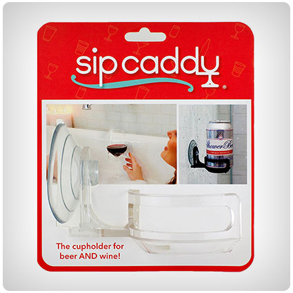 SipCaddy Bath & Shower Portable Suction Cupholder Caddy