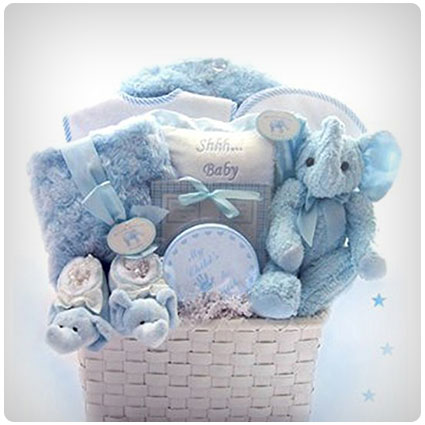 Welcome Home Baby Boy Gift Basket