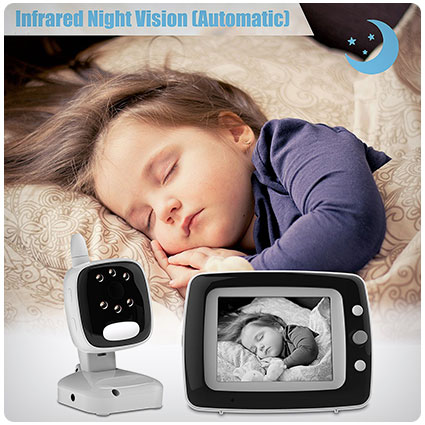 Baby Monitor with Night Vision & Temperature Sensor