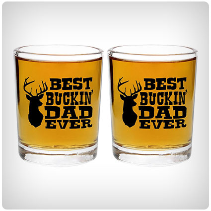 Best Buckin' Dad Ever Shot Glasses