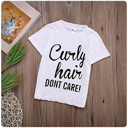 BiggerStore Curly Hair Don't Care T-Shirt