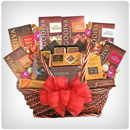 California Delicious Godiva Chocolate Deluxe Gift Basket