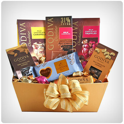 California Delicious Godiva Milk Chocolate Gift Basket