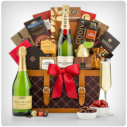 Champagne Wishes Gift Basket