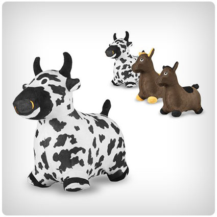 Chromo Bouncy Inflatable Real Feel Hopping Cow