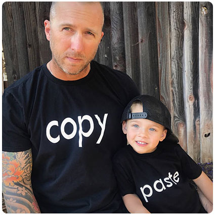 Copy Paste Dad and Me Shirts