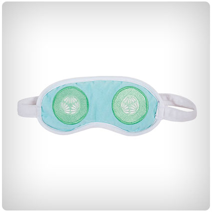 Cucumber Embroidered Eyes Velvet Sleep Mask