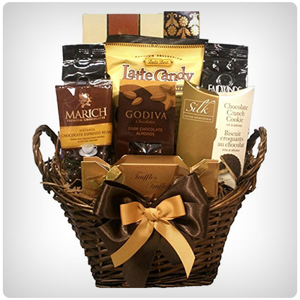 Delight Expressions Chocolate and Coffee Lovers Gift Basket