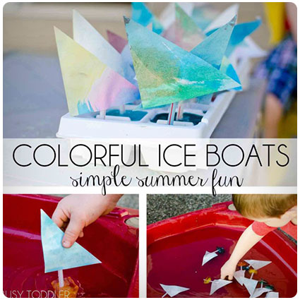 Diy Colorful Ice Boats Activitiy