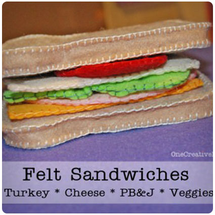 Diy Felt Sandwich and Freebie Patterns