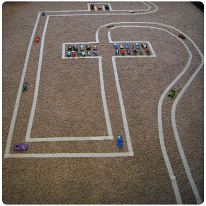 Diy Masking Tape Race Track