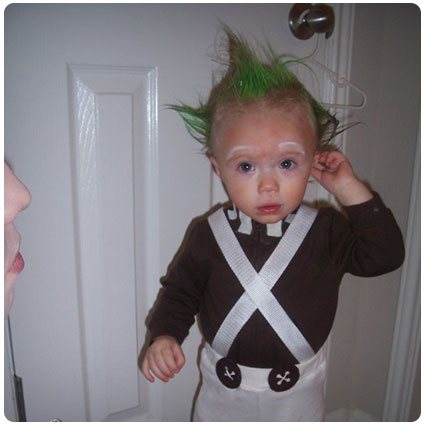 Diy Oompa Loompa Toddler Costume