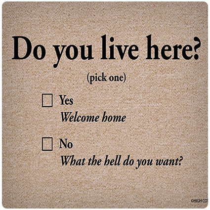 Do You Live Here Doormat