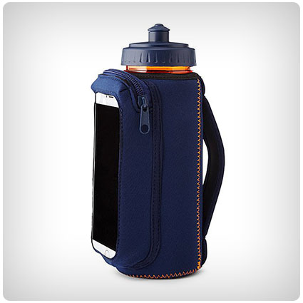 Fitness Bottle with Phone Holding Sleeve