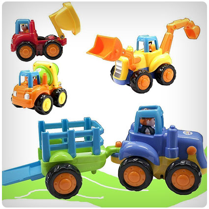 Friction Powered Construction Vehicles Set