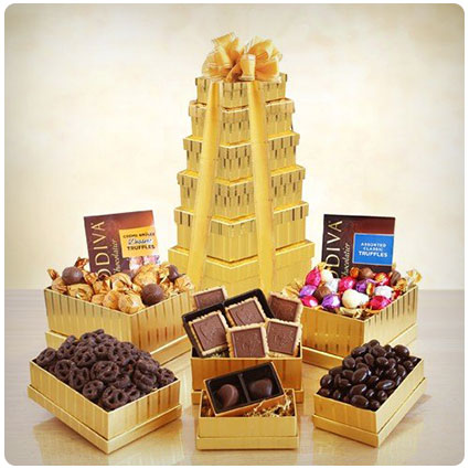 Height of Indulgence Godiva Gift Tower