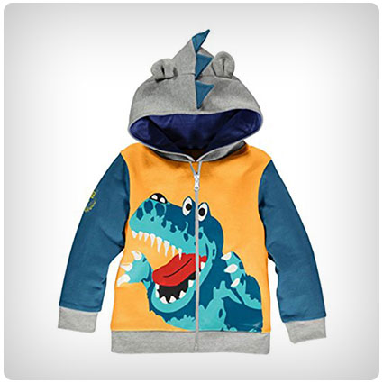 Little Boys Dinosaur Hooded Jacket