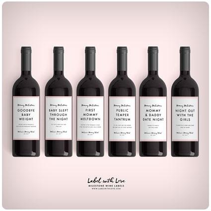 New Mom Gift Wine Labels