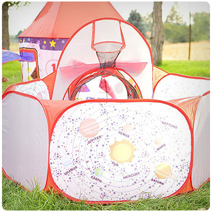 Playz Rocket Ship Astronaut Kids Play Tent