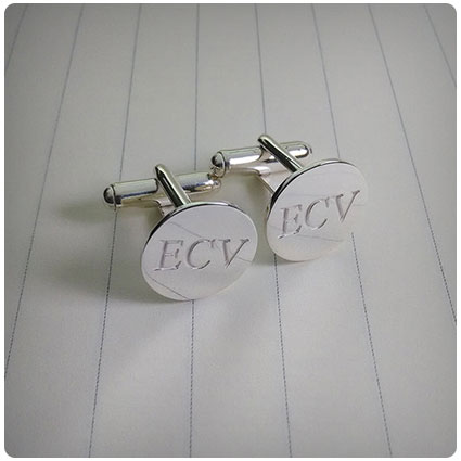 Silver Engraved Cufflinks