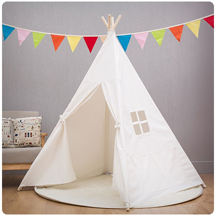 Small Boy Portable Kids Cotton Canvas Teepee