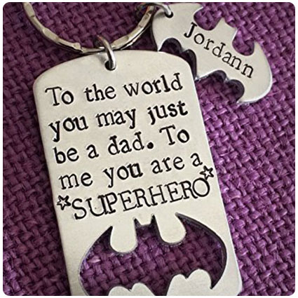 Superhero Dad Keychain