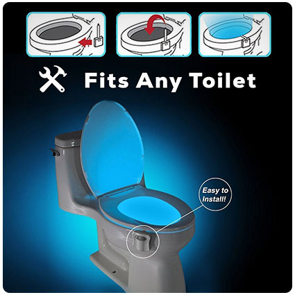 Toilet Night Light Gadget